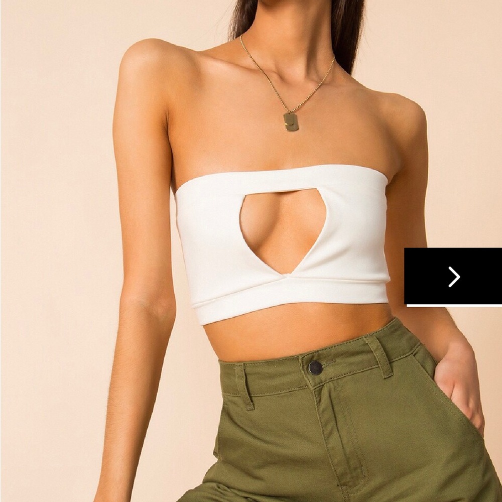 Superdown Tabia Strapless Top